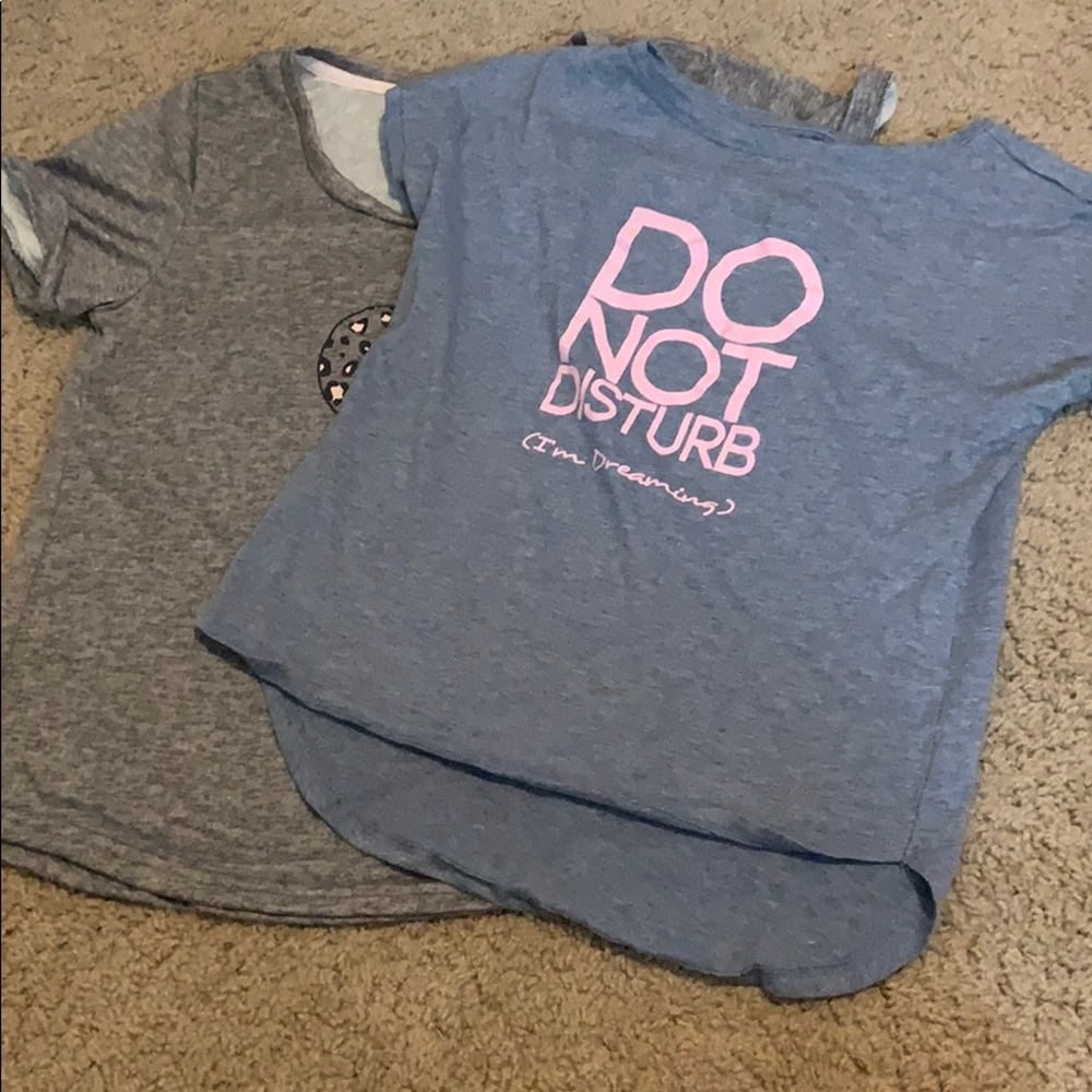 2 for 6 PJ shirts 1 M 1 XS